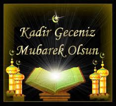 KADİR GECENİZ MÜBAREK OLSUN ;Bugün Ellerinizi Her Zamankinden Daha Çok Açın. Avucunuza Melekler Gül Koysun, Yüreğiniz Coşsun. Kadir Geceniz Hayırlara Vesile Olsun.