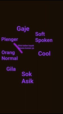 Sifat kalian kayak gimana? 