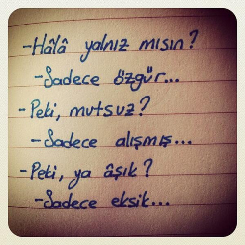 Yalnızmısın