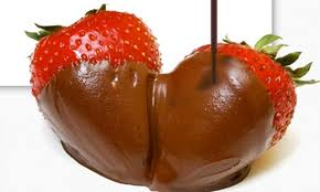 Fraise Avec Du Chocolat