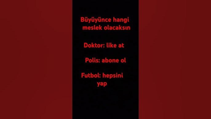 Hangi meslek olacaksın