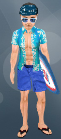 (Dla mężczyzn): PLAŻOWY