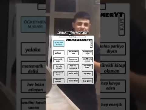 Sınıfın neyisin?