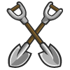 2 Shovels