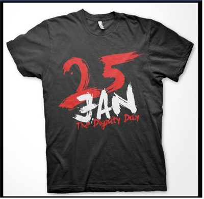 25 JANUARY tSHIRT