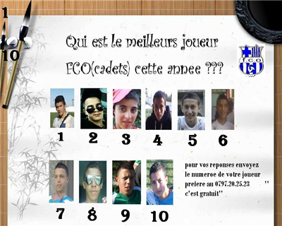 Qui Est Le Meilleure Joueure Fco(Cadets) Pour Cett
