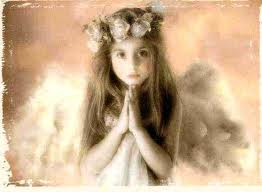 preying angel child