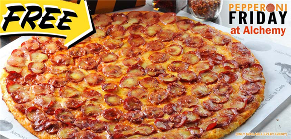 FREE Yellow Cab Pepperoni on FRIDAYs