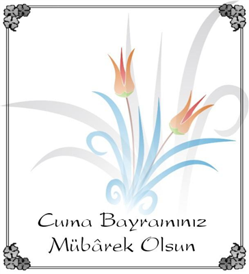 Cuma bayramınız mübarek olsun.