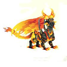 dragon roca llameante