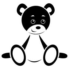 Nounours Noir et Blanc
