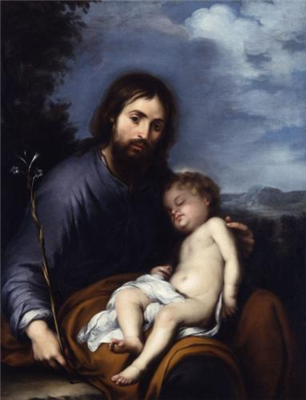 Hail Joseph, Son of David, God is with you!  Blessed are you amongst men and blessed is Our Lord Jesus Christ. Holy Joseph, Guardian of the Redeemer, pray for us and be with us, now and as we sigh our last breath. + Amen