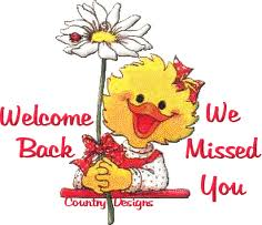 I missed you while you were gone!