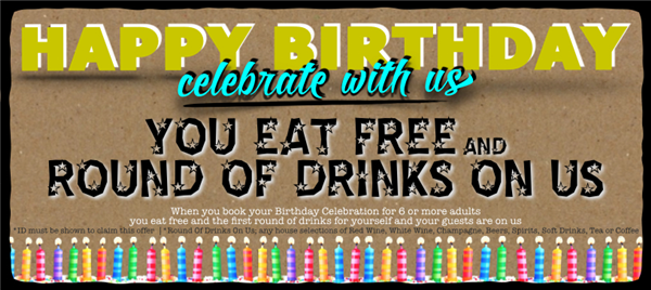 Celebrate Your Birthday With Us
