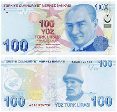 100Türk Lirası