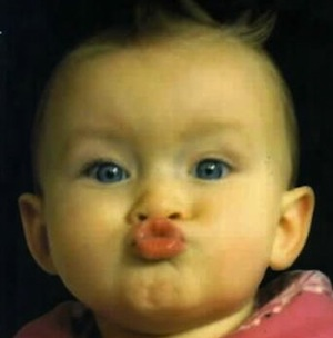 a baby kiss