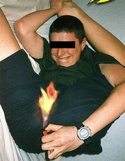 Pet enflammé