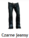 Czarne jeansy