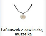 Łańcuszek z zawieszką - muszelką