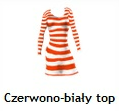 Czerwono-biały top