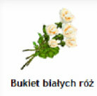 Bukiet białych róż