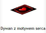 Dywan z motywem serca