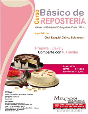 Un curso de Reposteria