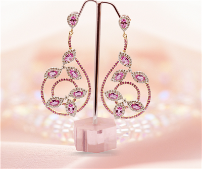 Peacock earrings
