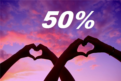 50%