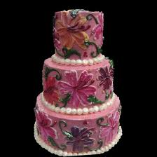 Exotic Flowers Cake