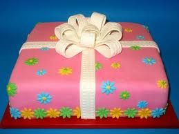 Pink Present Cake