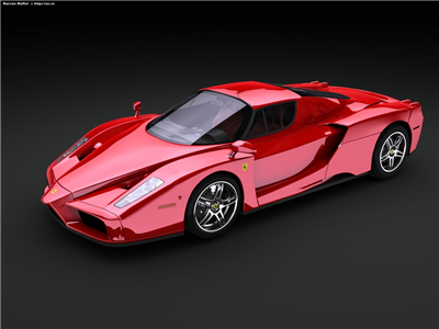 red racing car