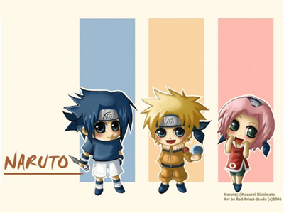 Naruto Sasuke and Sakura Chibi
