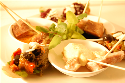 Trilogia de brochetas