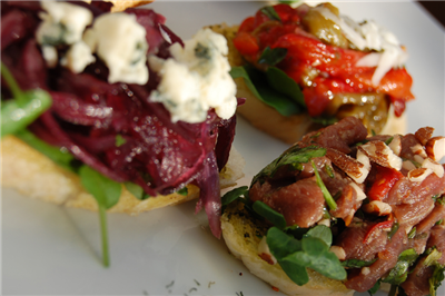 Trio de crostini