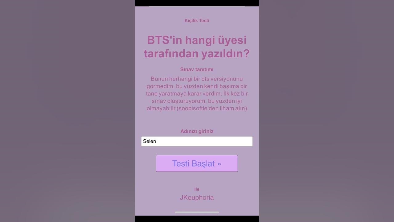 Hangi Bts Üyesi Tarafından Yazıldın