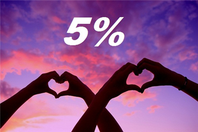 5%