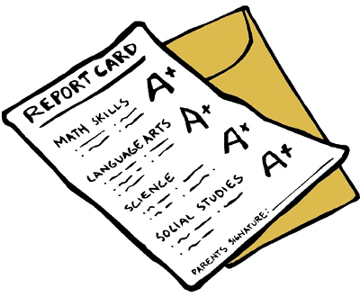 an A+ report card