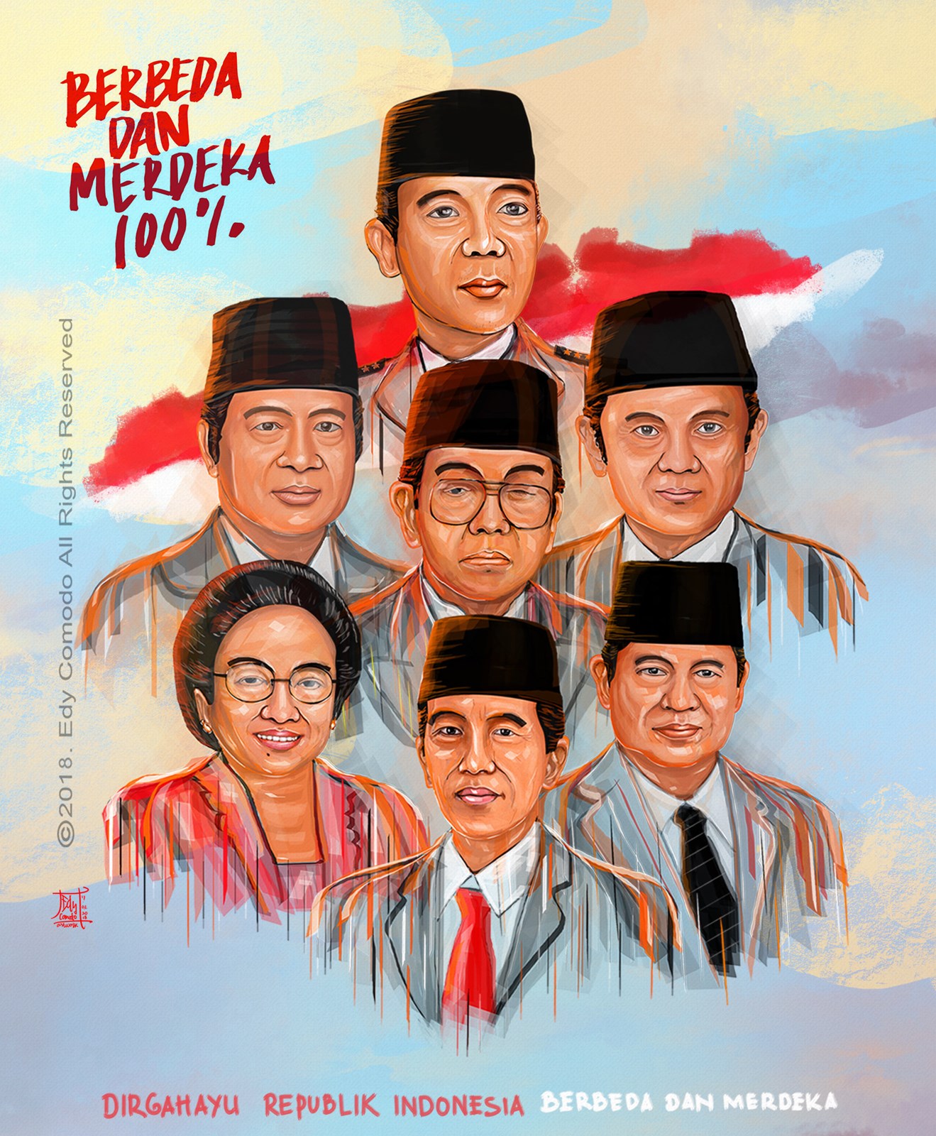 Mirip Siapakah anda dengan ketujuh presiden Indonesia ini? 