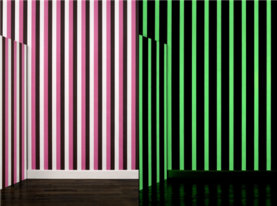 Wallpaper that glows in the dark