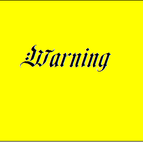 warning card