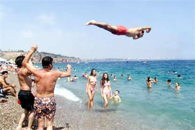 Flying swimmer
