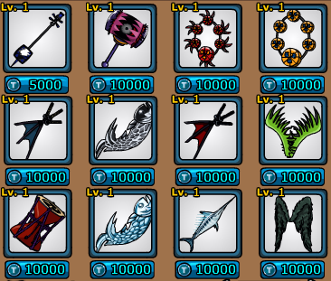 Back item set 2