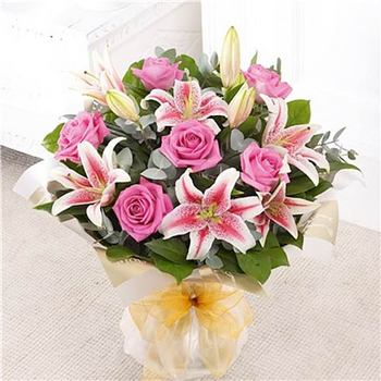 Rose & Lily Hand Tied 