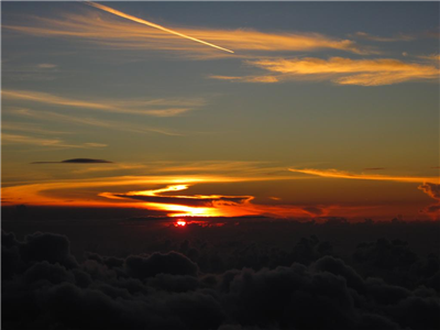 Sunset at Senaru, Rinjani