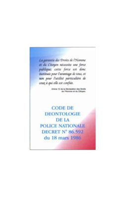 Code de Déontologie Police
