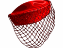 City Of Love Veil Hat Red 
