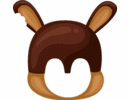 Chocolate Bunny Hat Pistachio
