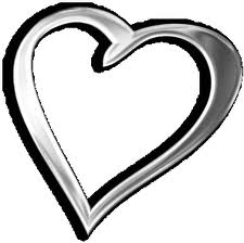 Corazón plateado