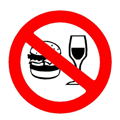 divieto di mangiare